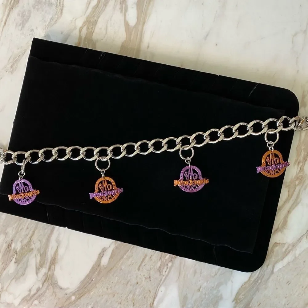 Genius 8 Moncler x Palm Angels Collab Silver Logo Chain Belt / Necklace Unisex
